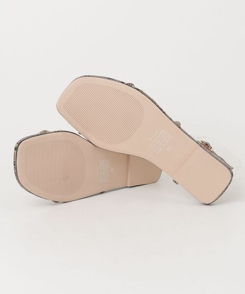 「Mollini」 フラットサンダル 37 ベージュ レディース_画像3