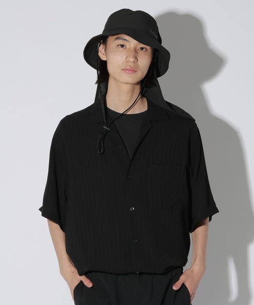 LAKOLE（ラコレ） シャツ 半袖 ドビーストライプ半袖シャツ / 812325