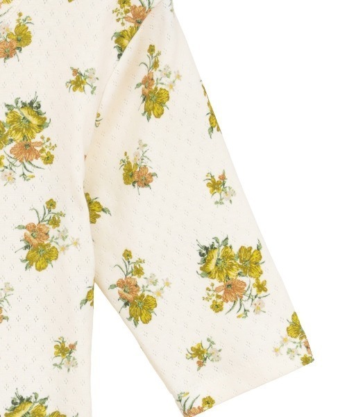 CLANE（クラネ） tシャツ CLANE/クラネ/BACK OPEN FLOWER TOPS