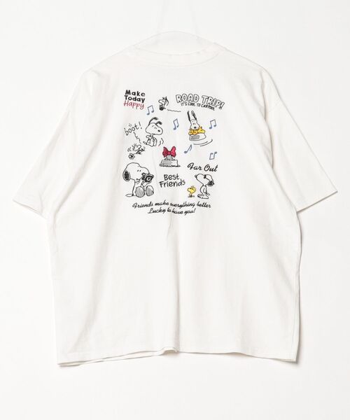 「PEANUTS」 半袖Tシャツ - ホワイト レディース_画像2