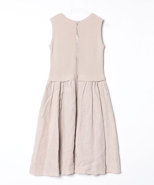 【美品】フォクシー スタンダードドレス ワンピース ベージュ 38 FOXEY BOUTIQUE 「FOXEY BOUTIQUE」 ドッキングワンピース 38 ベージュ