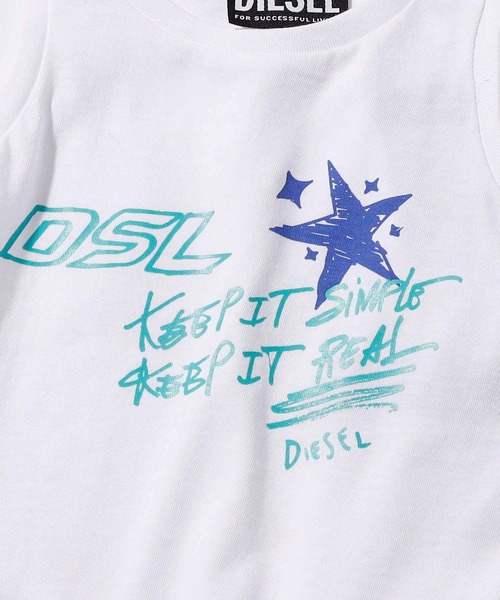「DIESEL KIDS」 「KIDS」ノースリーブトップス 24M ホワイト キッズ_画像5