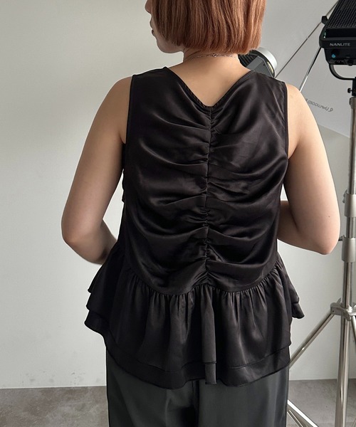 「apres jour mignon」 ノースリーブブラウス X-LARGE グリーン系その他 レディース_画像9