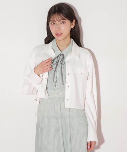 「JILL by JILL STUART」 長袖シャツ FREE ブルー レディース_画像2
