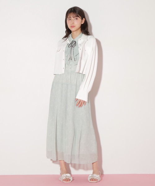 「JILL by JILL STUART」 長袖シャツ FREE ブルー レディース_画像3