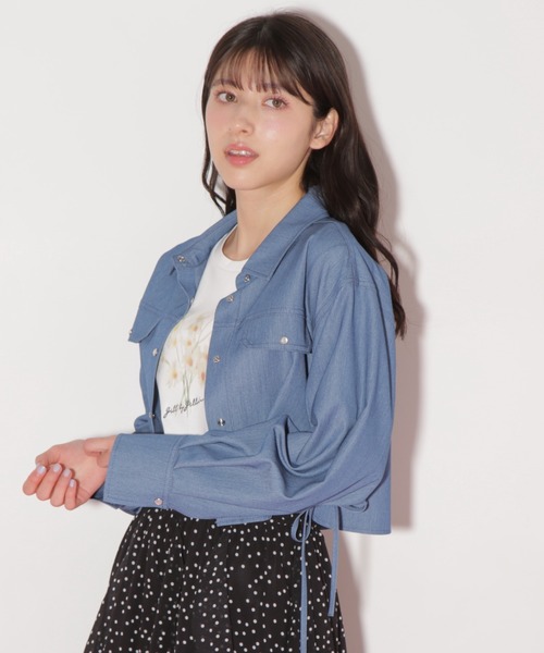 「JILL by JILL STUART」 長袖シャツ FREE ブルー レディース_画像8
