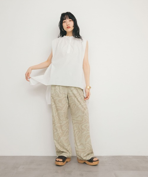 「KBF」 イージーパンツ ONE ブラウン系その他 レディース_画像7