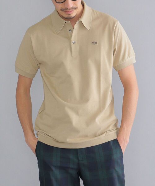 【新品】SHIPS別注 LACOSTE クラシック ニットリブ ポロシャツ M LACOSTE ポロシャツ 「SHIPS別注」LACOSTE: クラシック