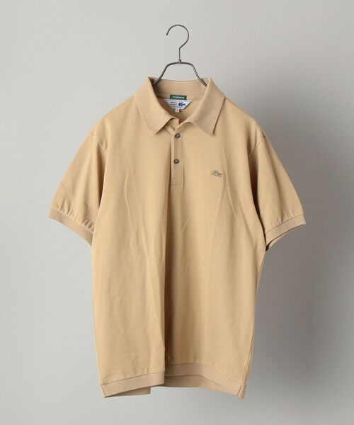 【極美品】LACOSTE　SHIPS別注　クラシック　ニットリブ　ポロシャツ　M SHIPS別注】LACOSTE: クラシック ニットリブ ポロシャツ｜ SHIPS