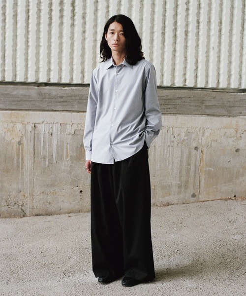 WYM LIDNM シャツ MICRO SPAN BASIC DRESS SHIRT メンズ レディース