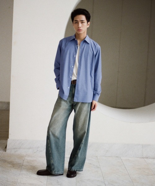 WYM LIDNM シャツ MICRO SPAN BASIC DRESS SHIRT メンズ レディース