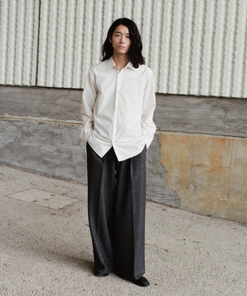 WYM LIDNM シャツ MICRO SPAN BASIC DRESS SHIRT メンズ レディース