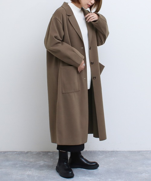【有名人芸能人】 GIRL Social コート タックシングルテーラード チェスターコート ジャケット・アウター