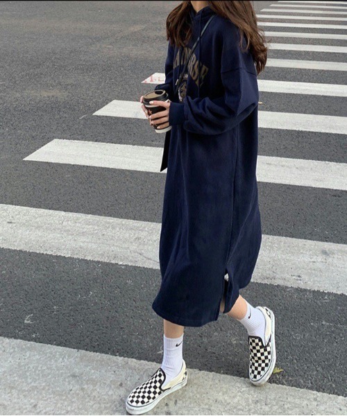 Dream garden（ドリームガーデン） ワンピース 裏起毛 パーカー