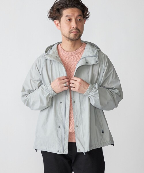 ICB 【撥水加工】シアーナイロンタフタ フーデットコート　マウンテンパーカー セール】 【撥水加工】シアーナイロンタフタ フーデットコート
