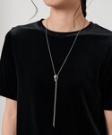 ネックレス ループタイ ネックレス レディースの詳細画像1