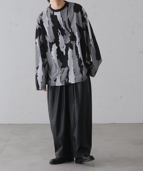 epnok tシャツ ニュアンスプリントルーズロンT メンズ : ZOZOTOWN 