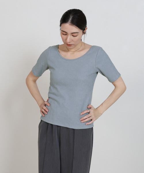 select MOCA（セレクトモカ） tシャツ 半袖 バレエネックハーフ