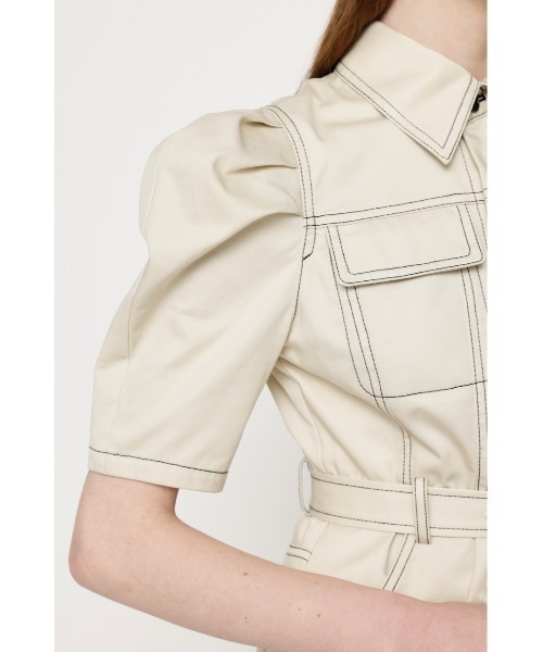 SLY ワンピース TUCK SLEEVE WORK S/OP タックスリーブ ワーク