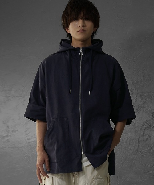 MinoriTY パーカー 「MinoriTY」ヘビーウエイトスタンドジップ半袖  