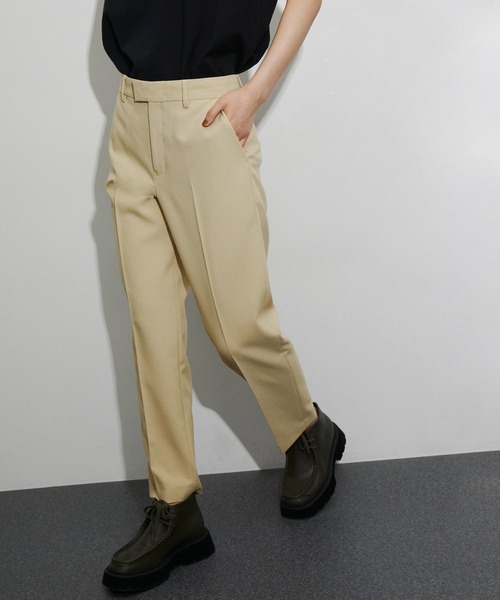 ADAM ET ROPE' スラックス パンツ 「サステナブル」スリム