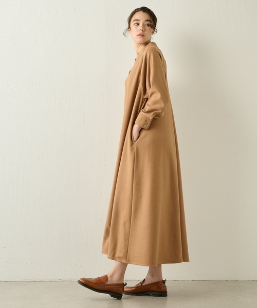 Whim Gazette（ウィム ガゼット） ワンピース ウール天竺ワンピース