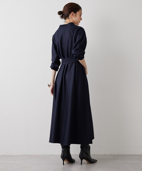 Whim Gazette（ウィム ガゼット） ワンピース ウール天竺ワンピース