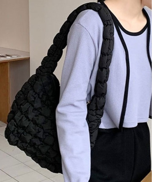 【♥s'allier♥】 ノベルティ　ショルダーバッグ　キルティング　黒 ショルダーバッグ バッグ キルティングバッグ レディース : ZOZOTOWN