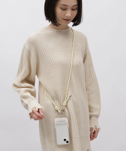 サポート（レ）バラ売り可能 LAKOLE（ラコレ） フェイクレザーカラースマホショルダー / 991573