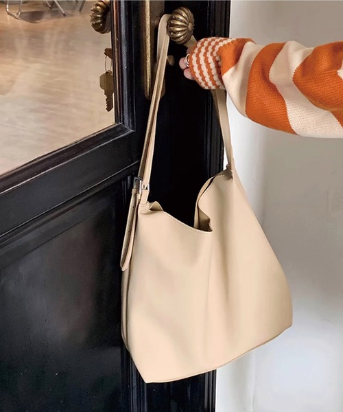 ショルダーバッグ バッグ 「A4対応」ダブルベルトシンプルトート