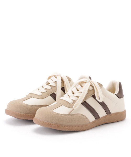ELENA IACHI 25SS スニーカー マルチカラー Leather and fabric hand-painted sneaker with high rubber