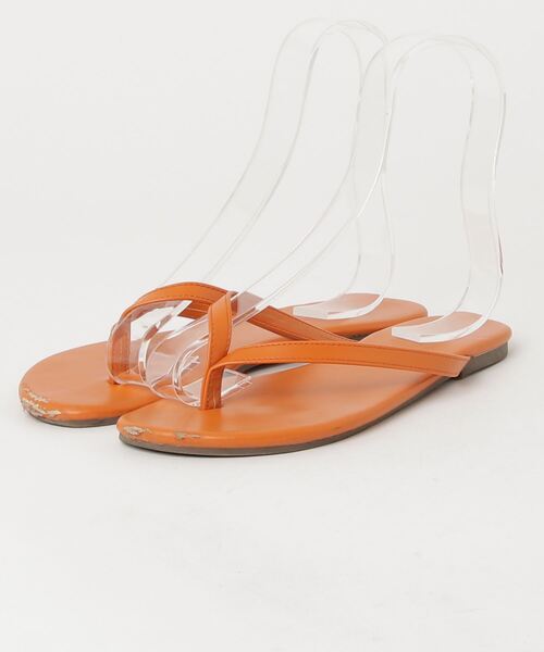 BEAUTY&YOUTH UNITED ARROWS」 フラットサンダル 37 オレンジ 