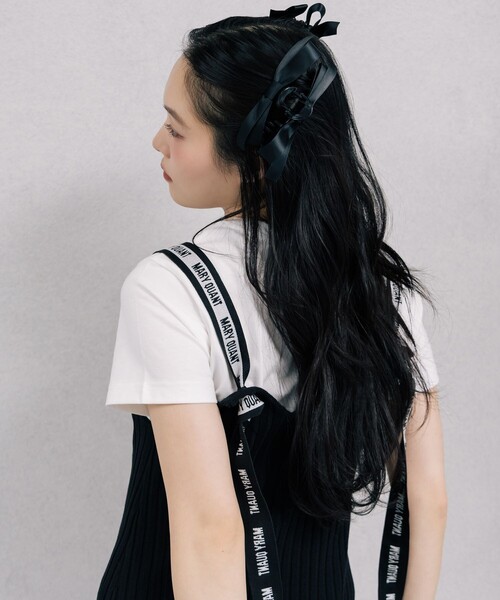 ワンピース MARY QUANT × PUBLUX/マリークワント ロゴテープリボン 