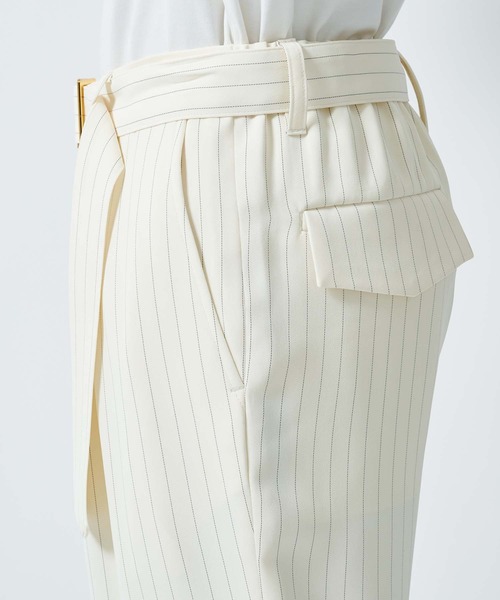 スラックス 「CULLNI」STUDIOUS別注TAPERD PANTS STRIPE メンズの画像
