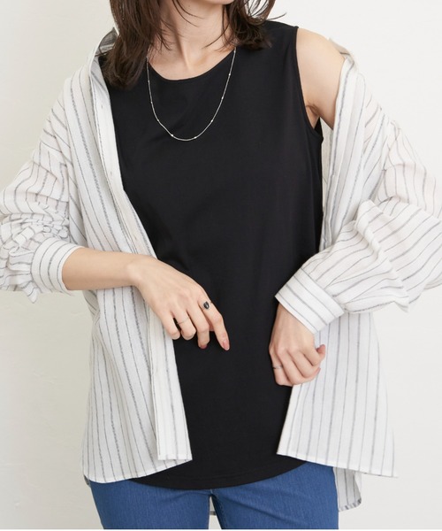 ikka（イッカ） タンクトップ ノースリーブ 「雑誌InRed6月号掲載