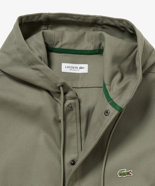 Sサイズ　ラコステ　ブルゾン オーバーサイズ フード付き シャツブルゾン | LACOSTE/ラコステ