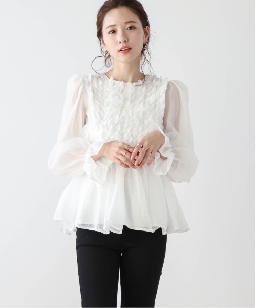 tシャツ ペプラムフリルトップ レディース フリルペプラムTシャツ [C7557] - レディースファッション通販