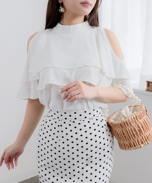 新品 JUSGLITTY 2WAYフリルブラウス 2wayフリルブラウス | JILL by JILL STUART（ジル バイ ジル