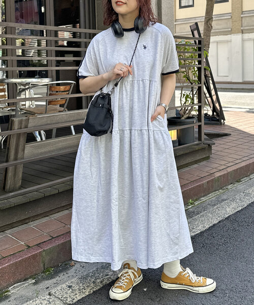 新品未使用レザレクション半袖ポロワンピース白　Sサイズ U.S. POLO ASSN.（ユーエスポロアッスン） ワンピース 半袖 「U.S.