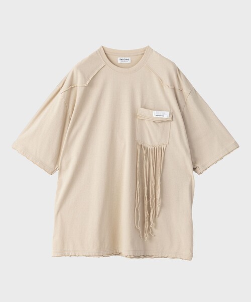 tシャツ 「FACCIES/ファッチーズ」BOUCLE NEP FRINGE Tee メンズ