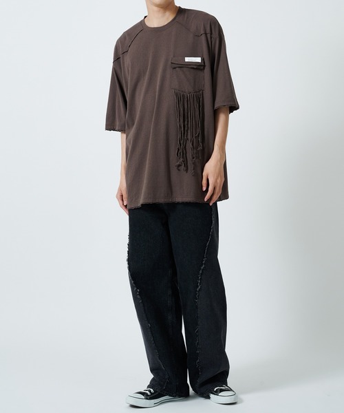 tシャツ 「FACCIES/ファッチーズ」BOUCLE NEP FRINGE Tee メンズ