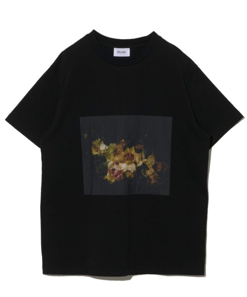 [BLINDNESS]オーバーサイズド フラワー Tシャツ ネイビー OPULENCE tシャツ × Shinichiro Shiraishi フォトTシャツ(メンズ