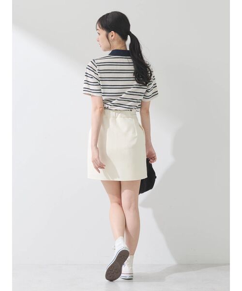 RT-90347 トリココムデギャルソン 丸襟 フリル シャツ ボーダー シャツ/ブラウス | RETRO GIRL ONLINE STORE レトロガール