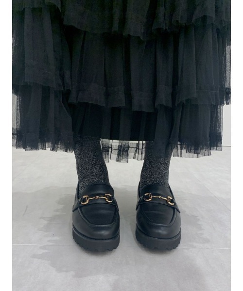 HIMIKO ローファー 「HIMIKO」トラックソールビットローファー