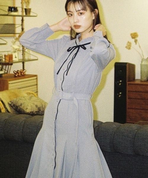 REDYAZEL」 長袖ワンピース SMALL グリーン レディース : 85784059  