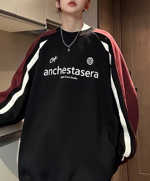 link lot トレーナー スウェット ゲームデザインサイドラインプル