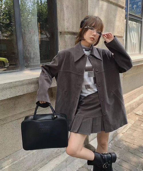 ジャケット・アウター Mo moyo】フィックムートンシャツ ジャケット[品番：XT000011500]｜aimoha