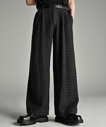 ADRER（アドラー） スラックス TR w cloth basic wide straight pants