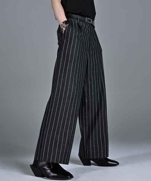 パンツ メンズ リボンデザイン ドレープ ルーズストレート ZIP FIVE スラックス 「ZIP FIVE」 ドレープ ルーズ ストレート