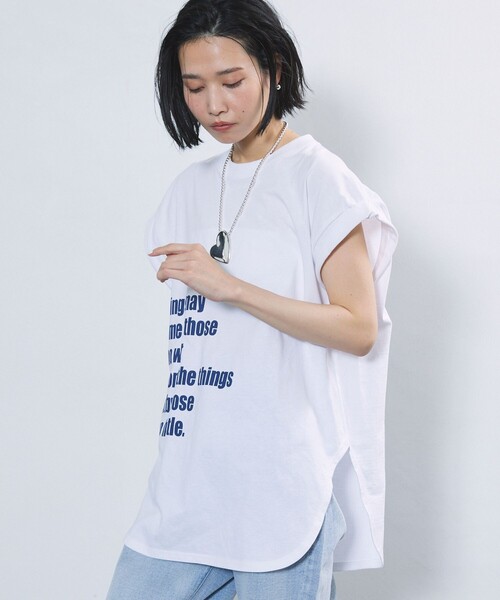 「Firsthand」 半袖シャツ FREE ホワイト レディース Firsthand 「Firsthand」 半袖Tシャツ FREE ホワイト レディース